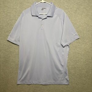 Nike Golf Dri-FIT‎ Polo Shirt Men's 2XL  Blue Short Sleeve Performance Athletic